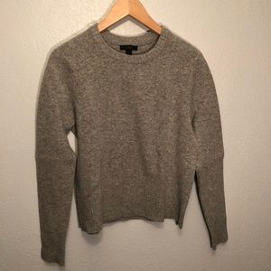 J. Crew women’s 100% wool grey sweater.